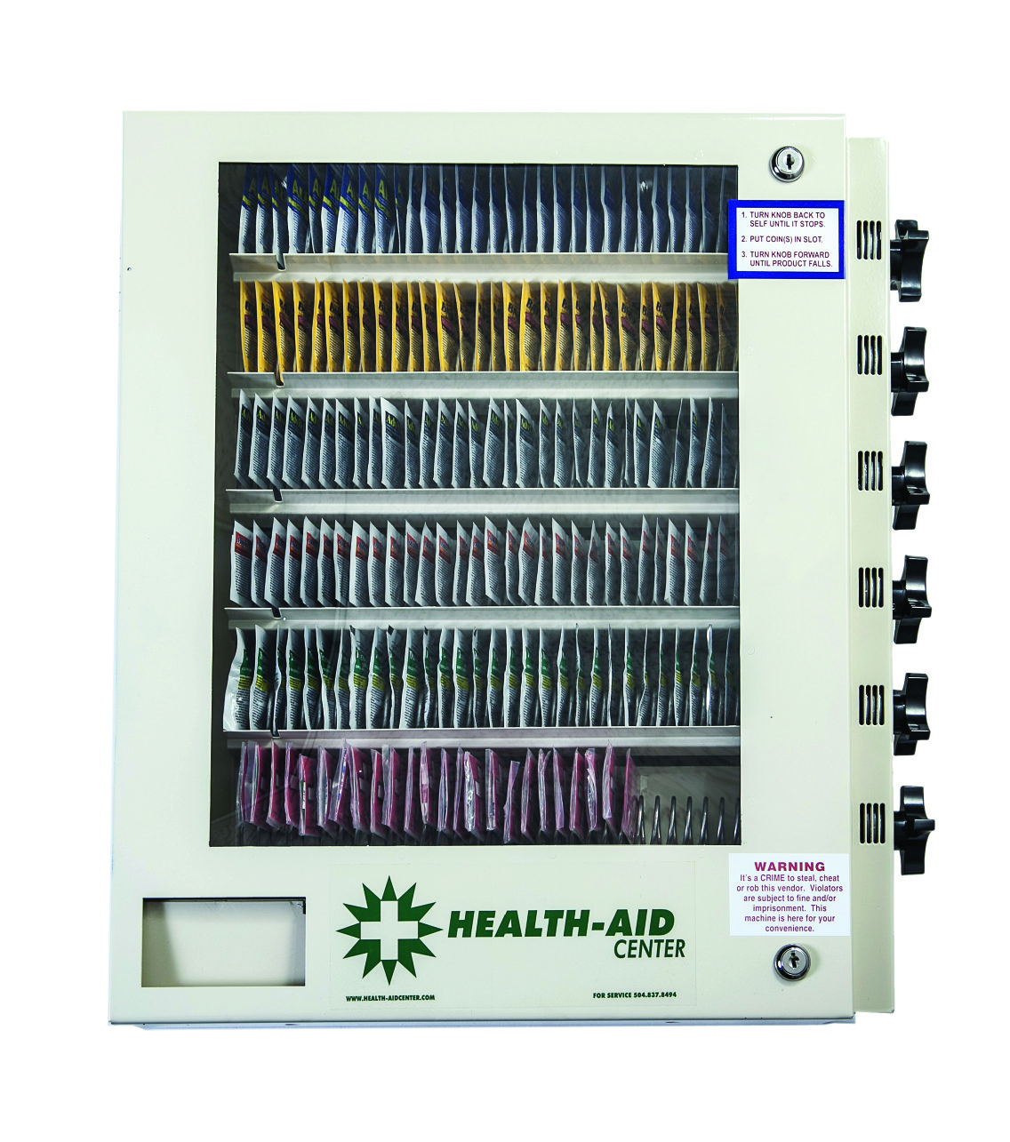 Health-Aid Center 6-select vending machine